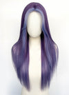 Purple Mixed Blue Straight Synthetic Hair Wig NLCS018