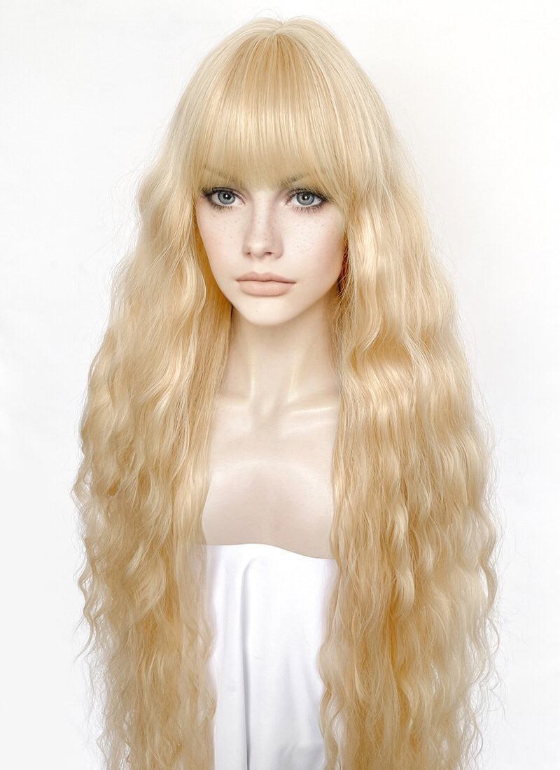 Blonde Wavy Synthetic Hair Wig NS553