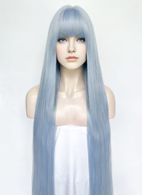 Pastel Blue Straight Synthetic Hair Wig NS558