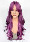 Mixed Purple Wavy Synthetic Hair Wig NS569