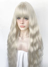 Platinum Blonde Wavy Synthetic Hair Wig NS579