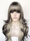 Blonde Mixed Black Wavy Synthetic Hair Wig NS587