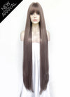 Ash Purple Straight Synthetic Hair Wig NS597