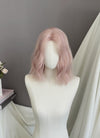 Pale Pink Wavy Synthetic Hair Wig NL1000