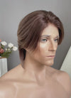 Mixed Brown Straight Lace Front Synthetic Men's Wig LF8010