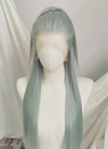 Ash Light Green Straight Lace Front Kanekalon Synthetic Wig LF3327