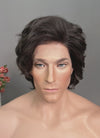 Brunette Wavy Lace Front Synthetic Men's Wig LF8022