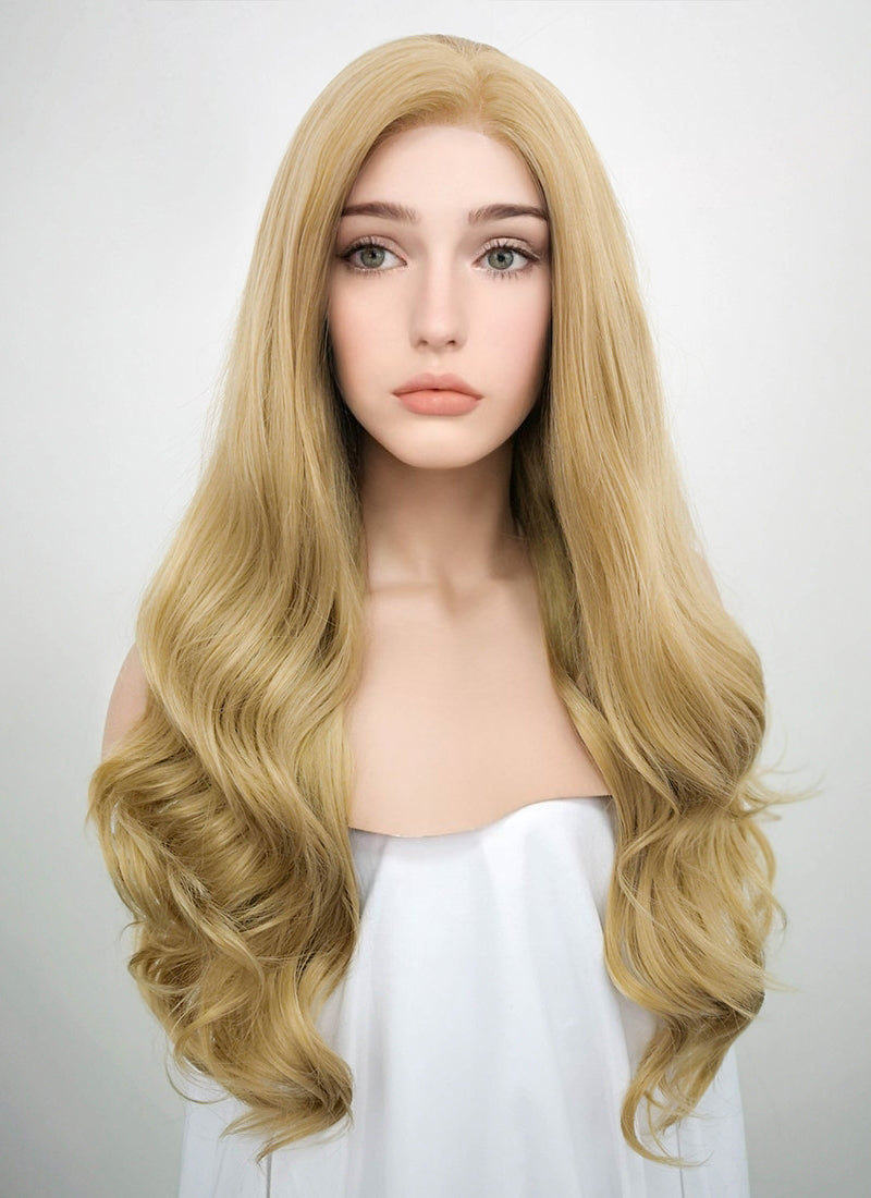 Wavy Golden Blonde Lace Wig CLF119 Customisable