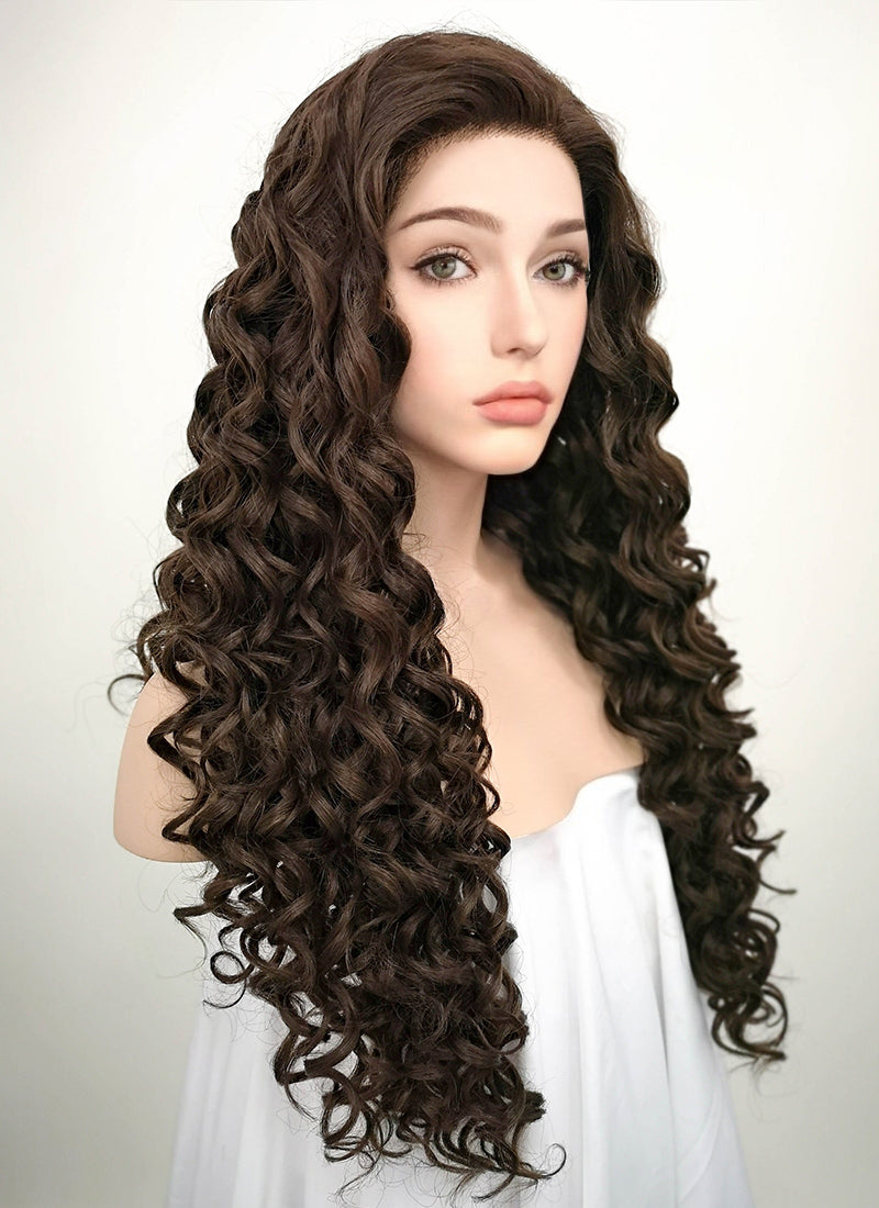 Curly lace on sale wigs synthetic