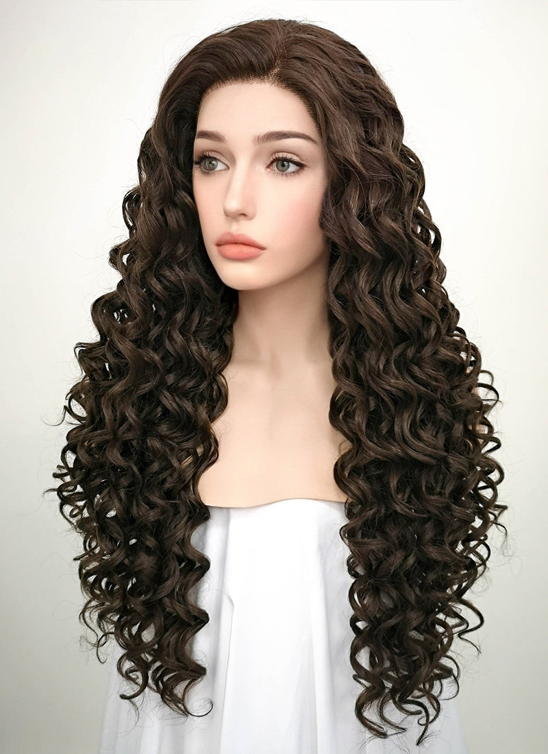 Synthetic curly shop lace front