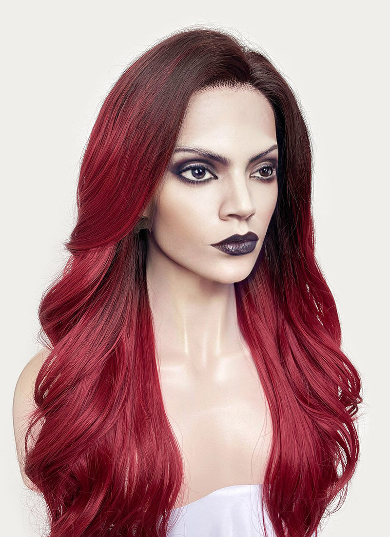 Guardians of the Galaxy Gamora Red With Dark Roots Wavy Lace Front