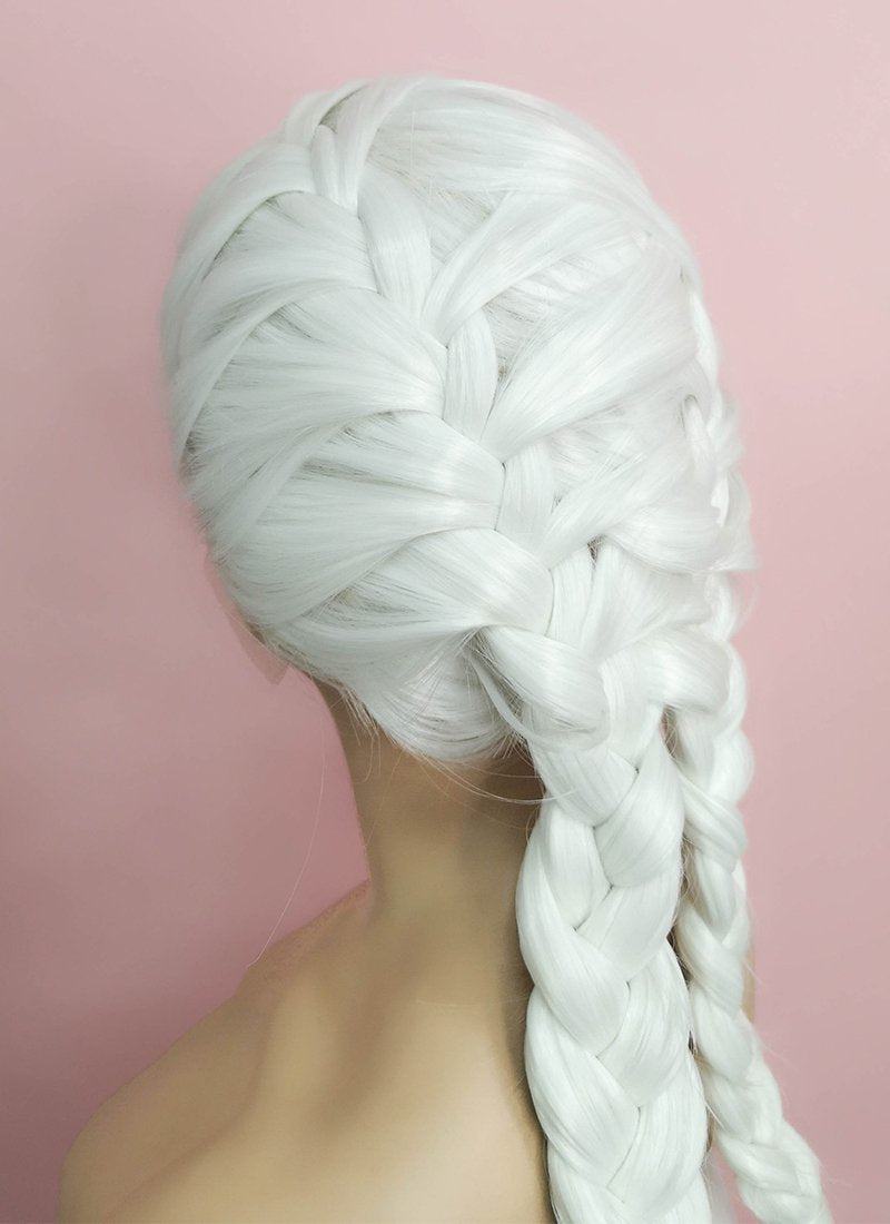 White French Braid Lace Front Synthetic Wig WigIsFashion Wig