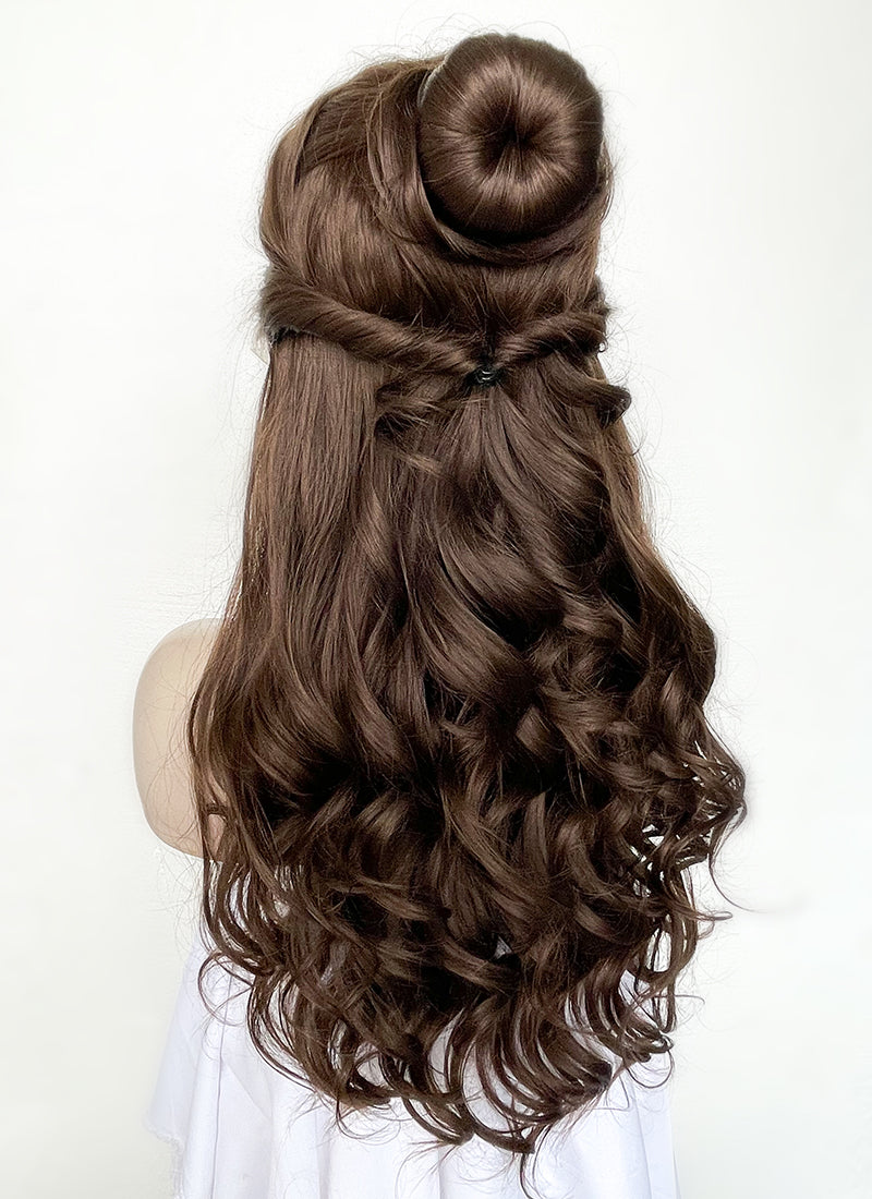 Brown Braid Belle Beauty and the Beast Wig