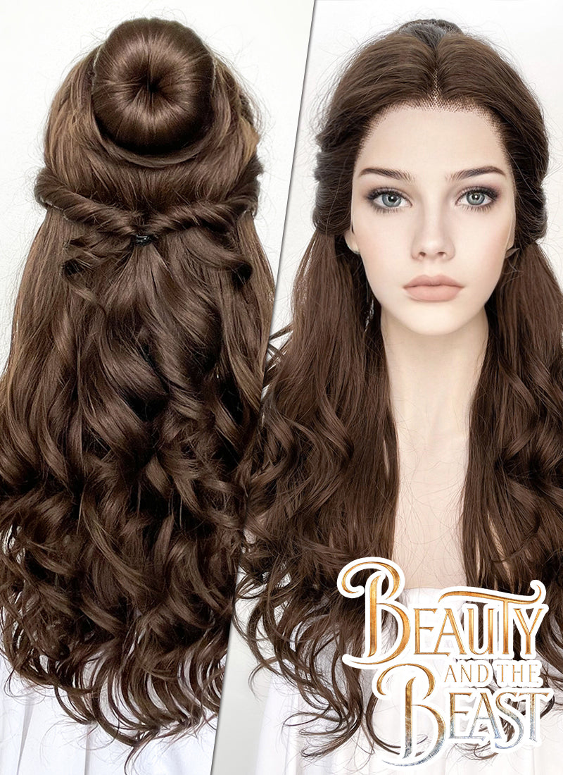 Brown Braid Belle Beauty and the Beast Wig