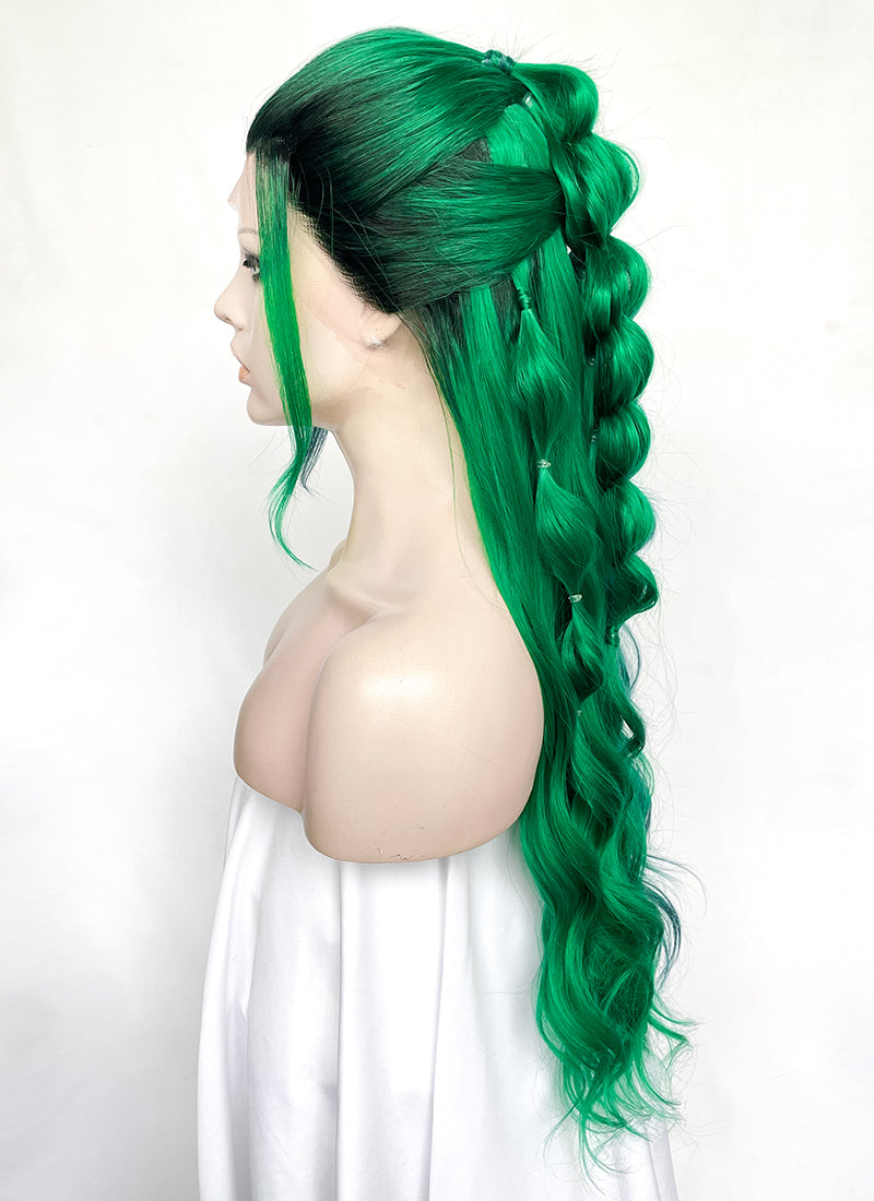 Green wig outlet braid