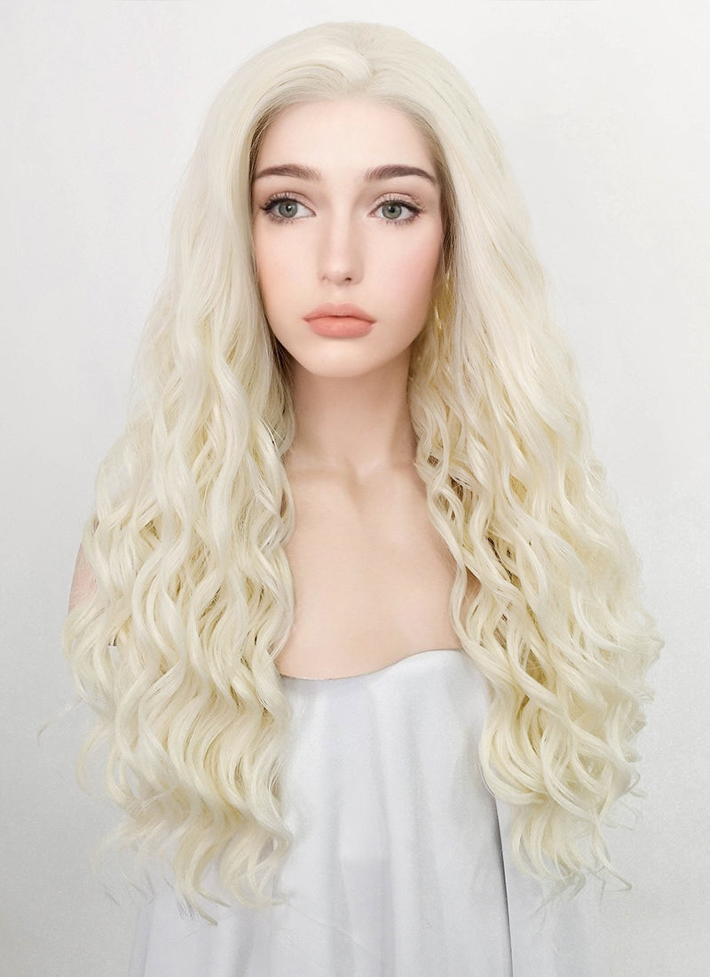 Light Blonde Lace Front Synthetic Wig LF3225 WigIsFashion Wig