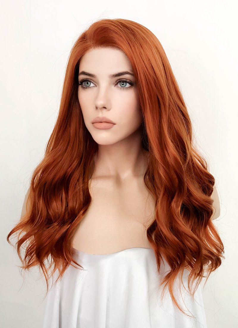 Ginger Wavy Lace Front Synthetic Wig LF3229 WigIsFashion Wig