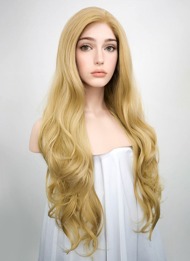 Frontal lace hotsell wig blonde