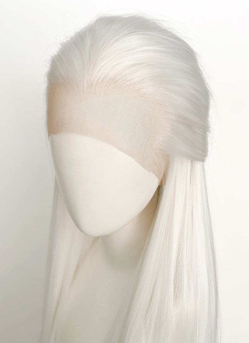 White Straight Lace Front Synthetic Wig LF3270B Wig Is Fashion