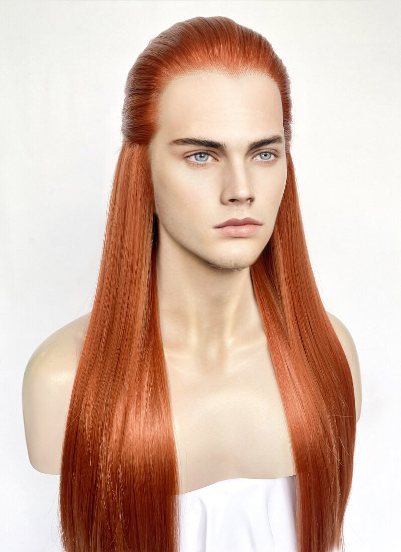 Ginger Straight Lace Front Synthetic Men s Wig LF3270D Customisable