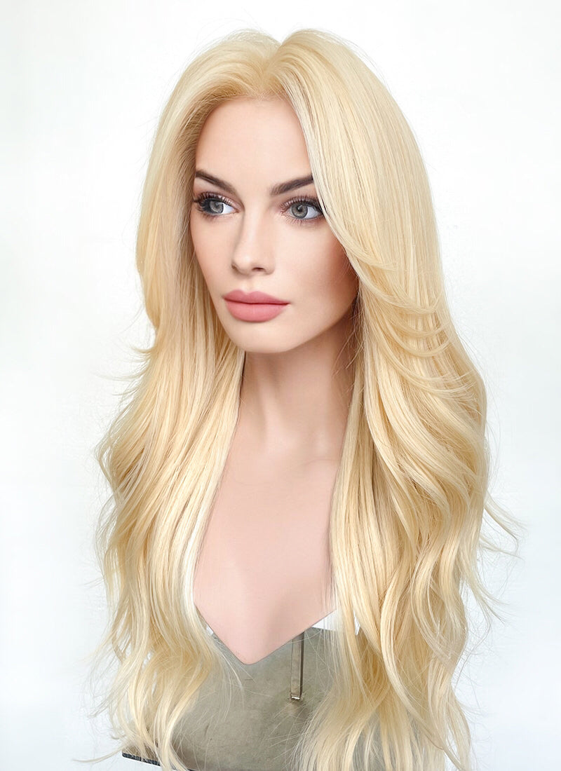 Blonde Curtain Bangs Lace Front Wig WigIsFashion Wig Is Fashion