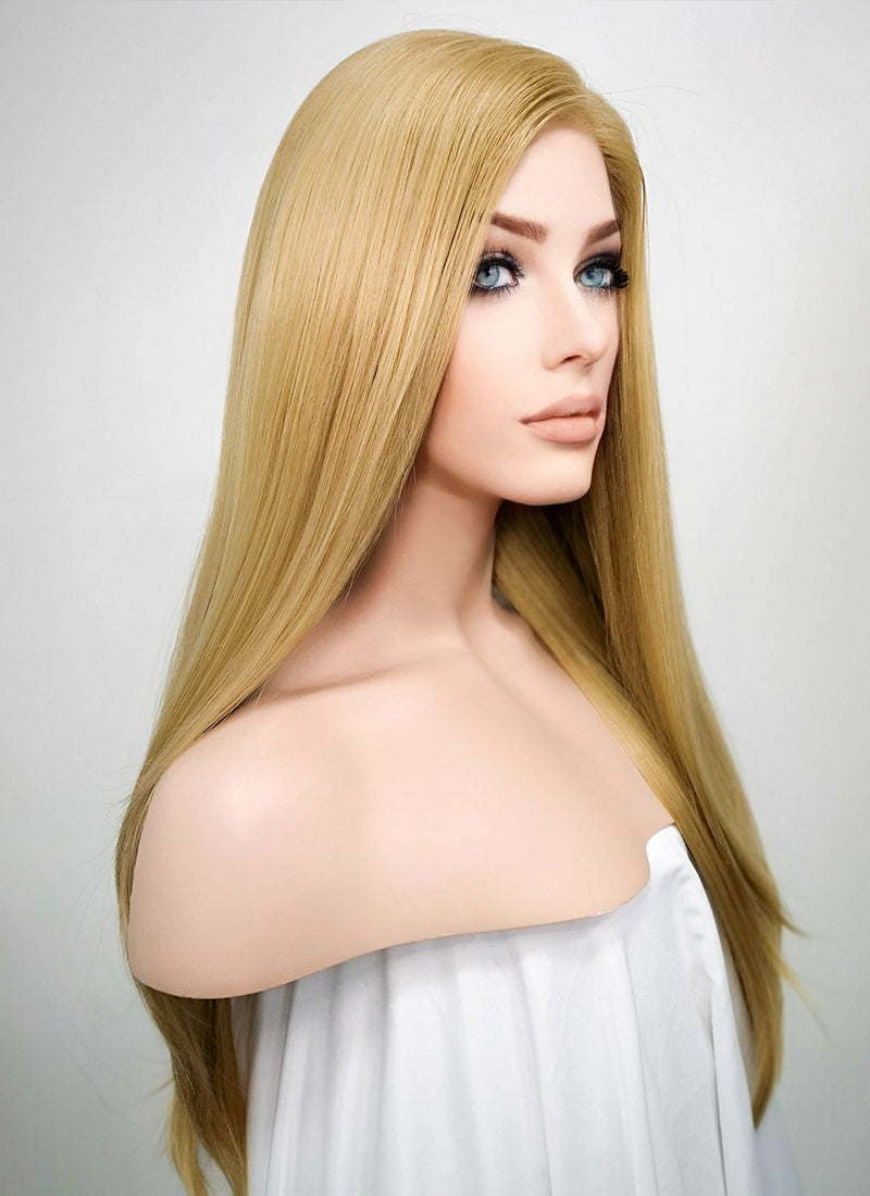 Straight Medium Blonde Lace Front Synthetic Wig LF331 Wig Is Fashion