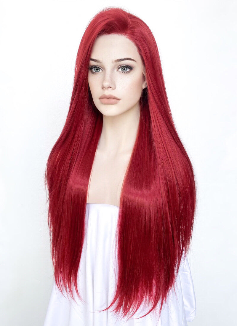 Lace front red on sale wig