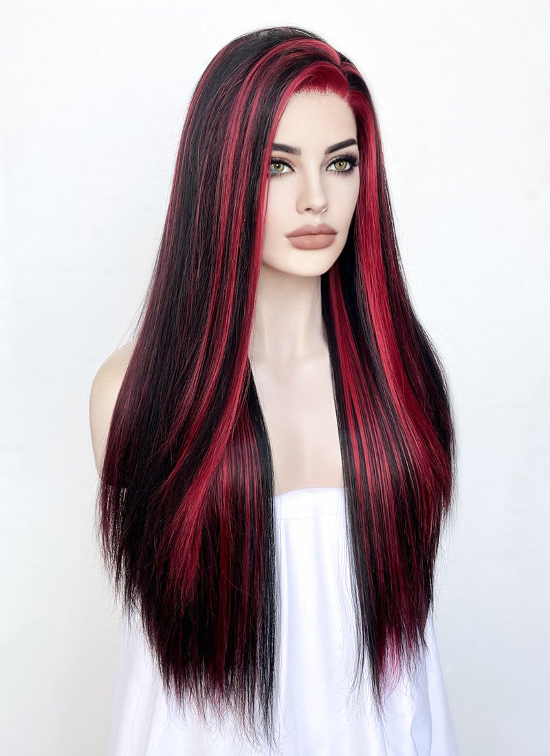 Red deals ombre wig