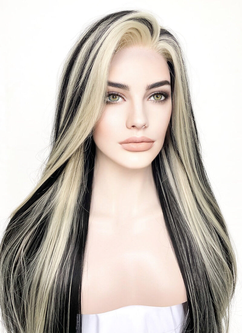 Blonde Mixed Black Lace Front Wig WigIsFashion Wig Is Fashion