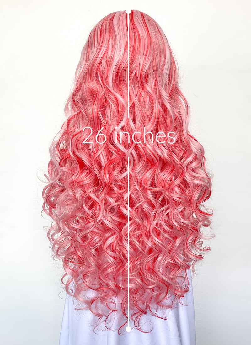 Pink Mixed Red Lace Front Wig | WigIsFashion – Wig Is Fashion