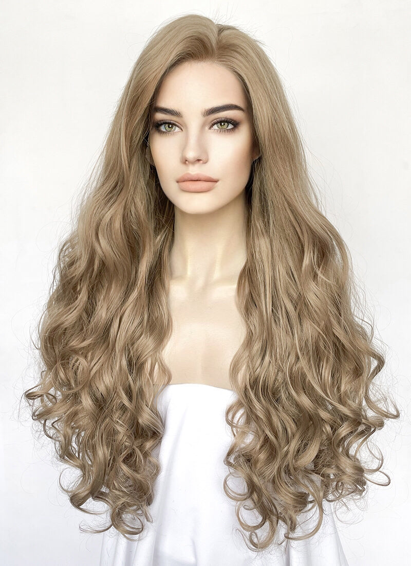 Wowfactor Ash high quality blonde wavy lacefront wig