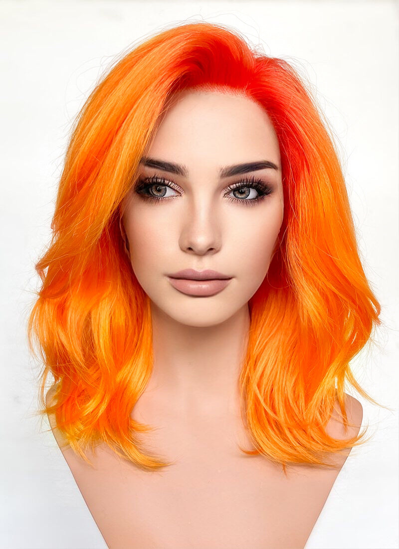 Pale top orange wig