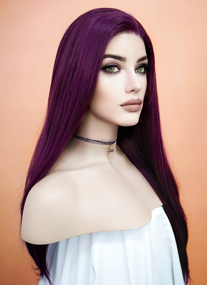 Dark Purple Lace Front Wig WigIsFashion Wig Is Fashion