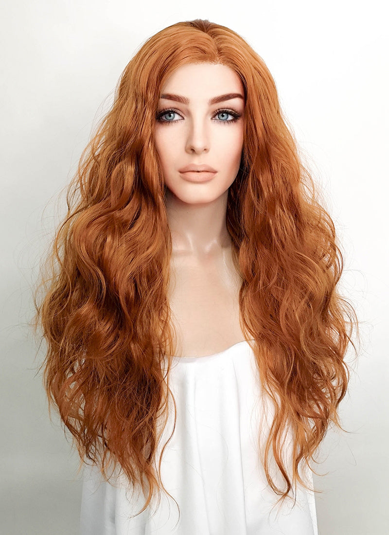 Ginger Wavy Lace Front Synthetic Wig LFK5531 WigIsFashion Wig