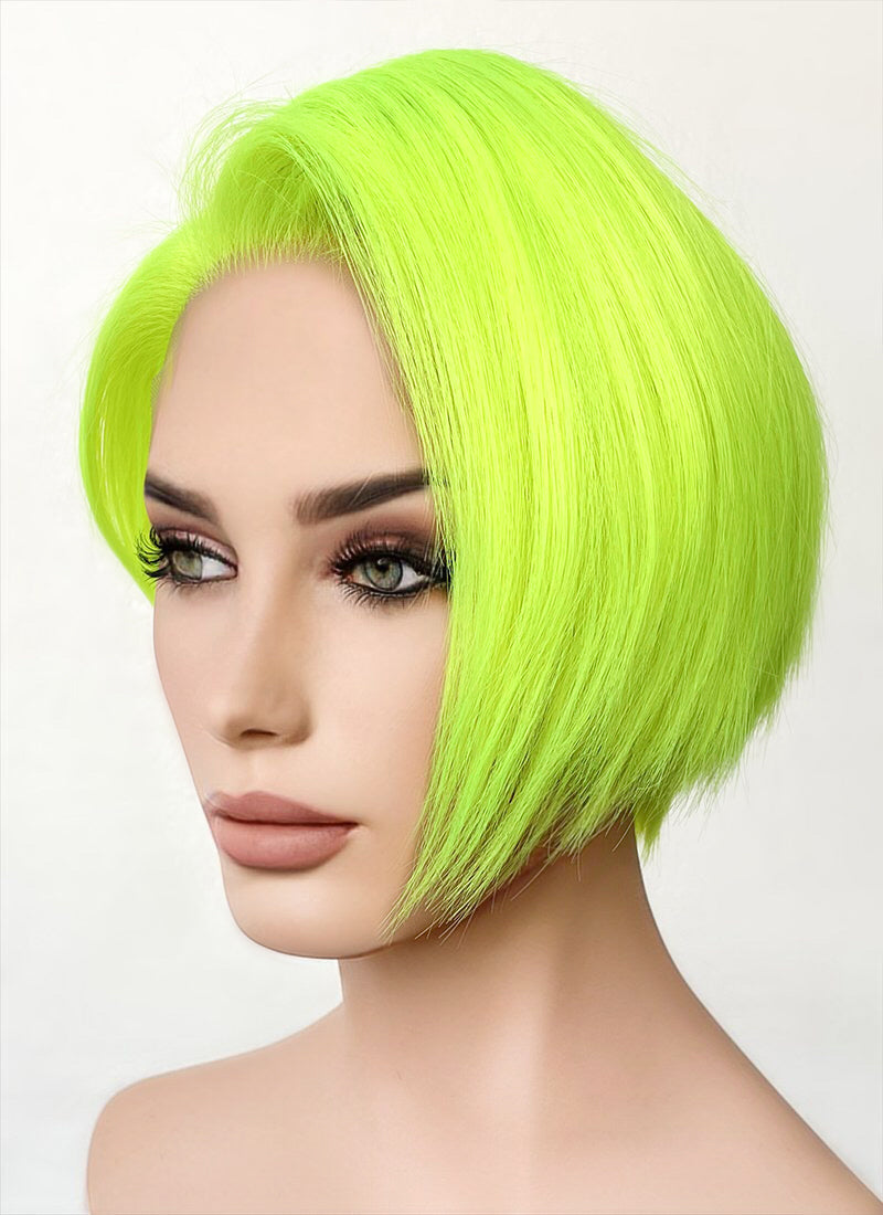 Neon Green Straight Bob 13