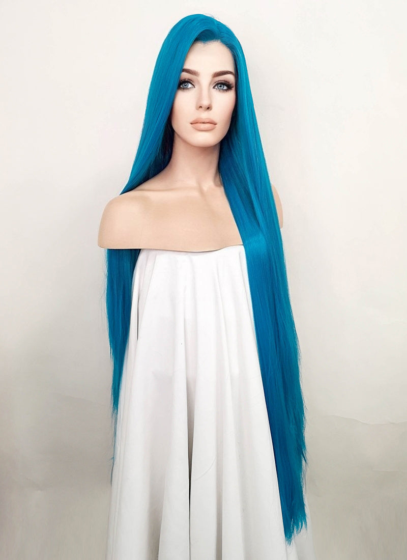 Turquoise Blue Lace Front Synthetic Wig LN6020 WigIsFashion