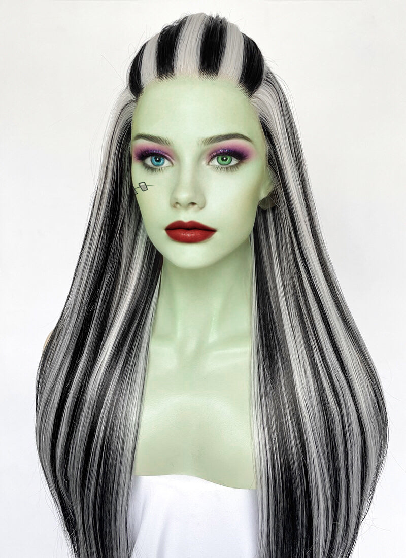 Monster High Frankie Stein Black With Silver Grey Highlights