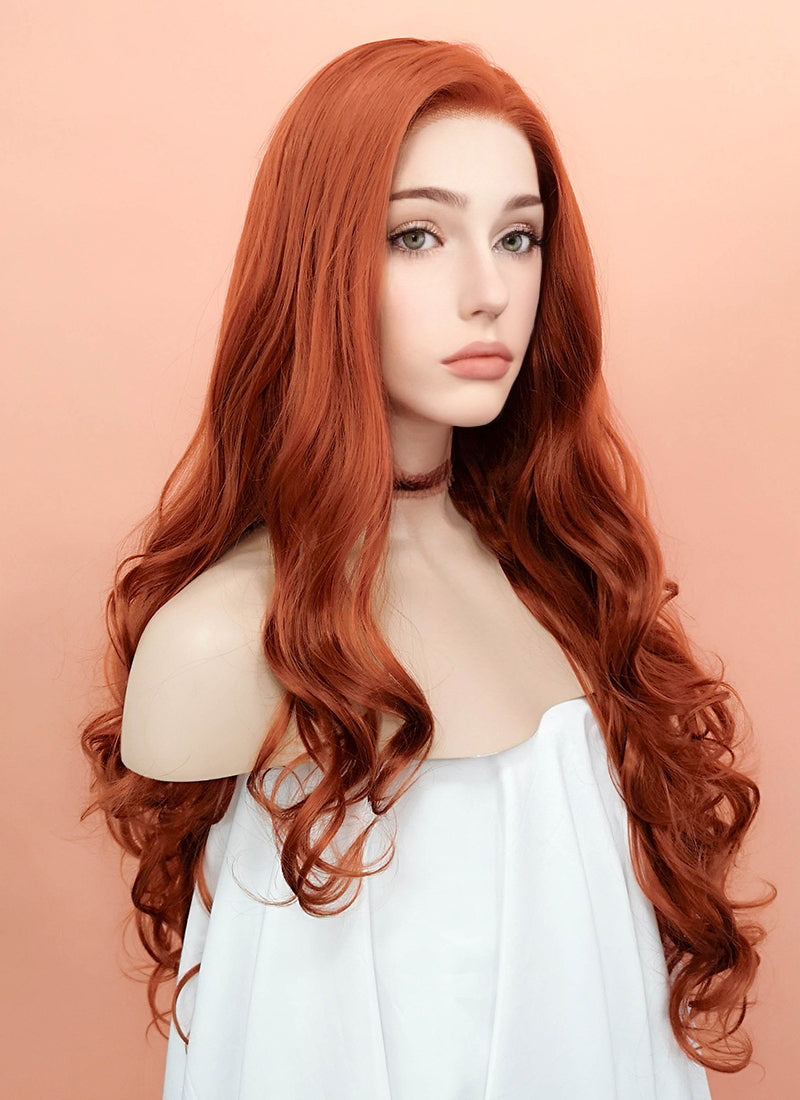 Synthetic lace front 2025 wigs wavy hair