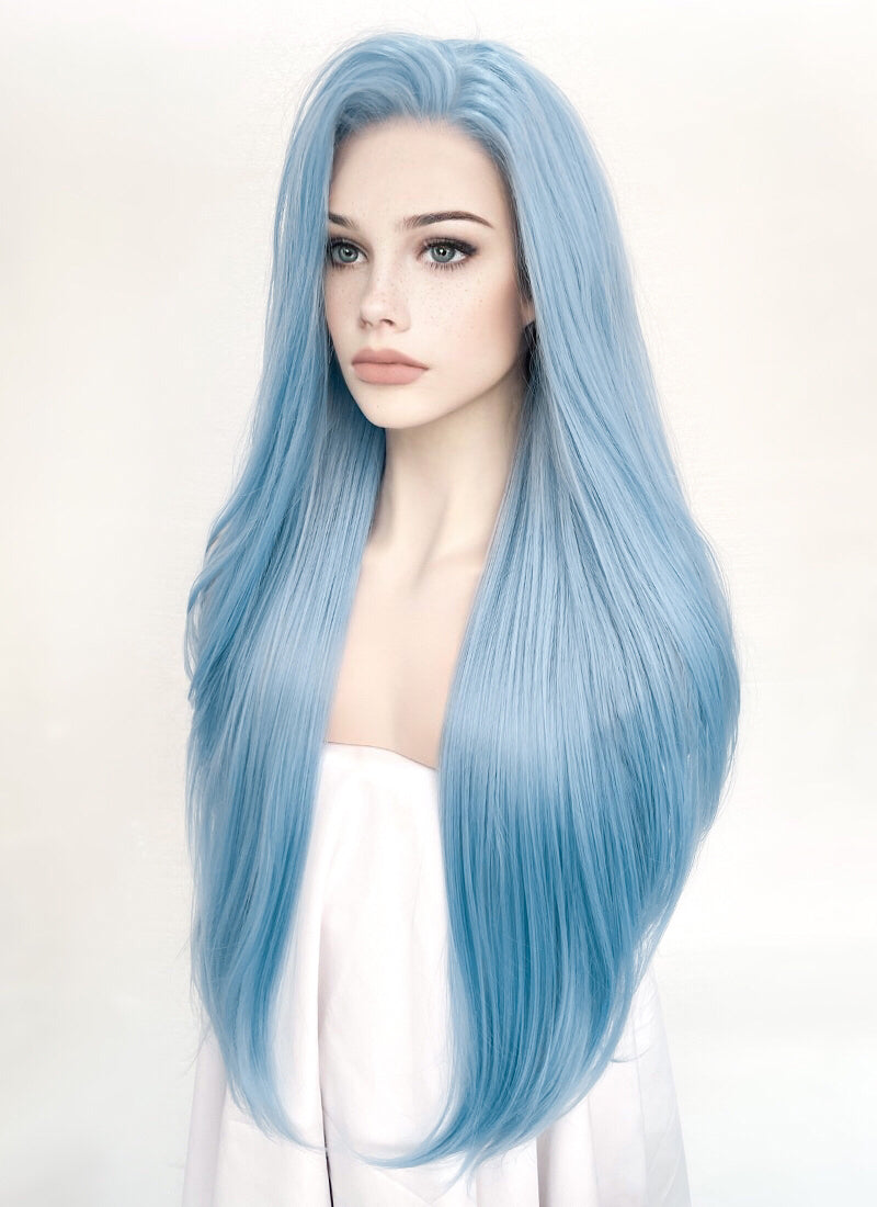 Pastel Blue Lace Front Wig WigIsFashion Wig Is Fashion