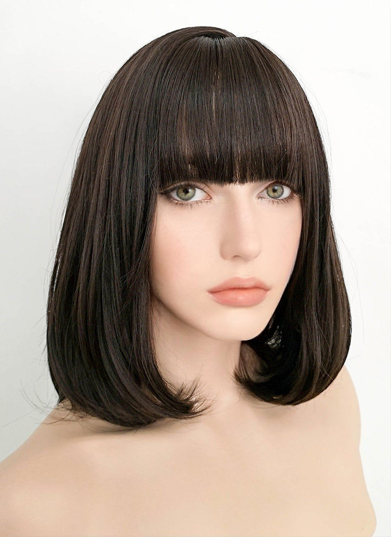 Medium length wigs outlet with bangs