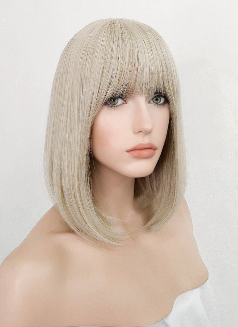 Light Ash Blonde Bob Synthetic Wig NS254 WigIsFashion Wig Is