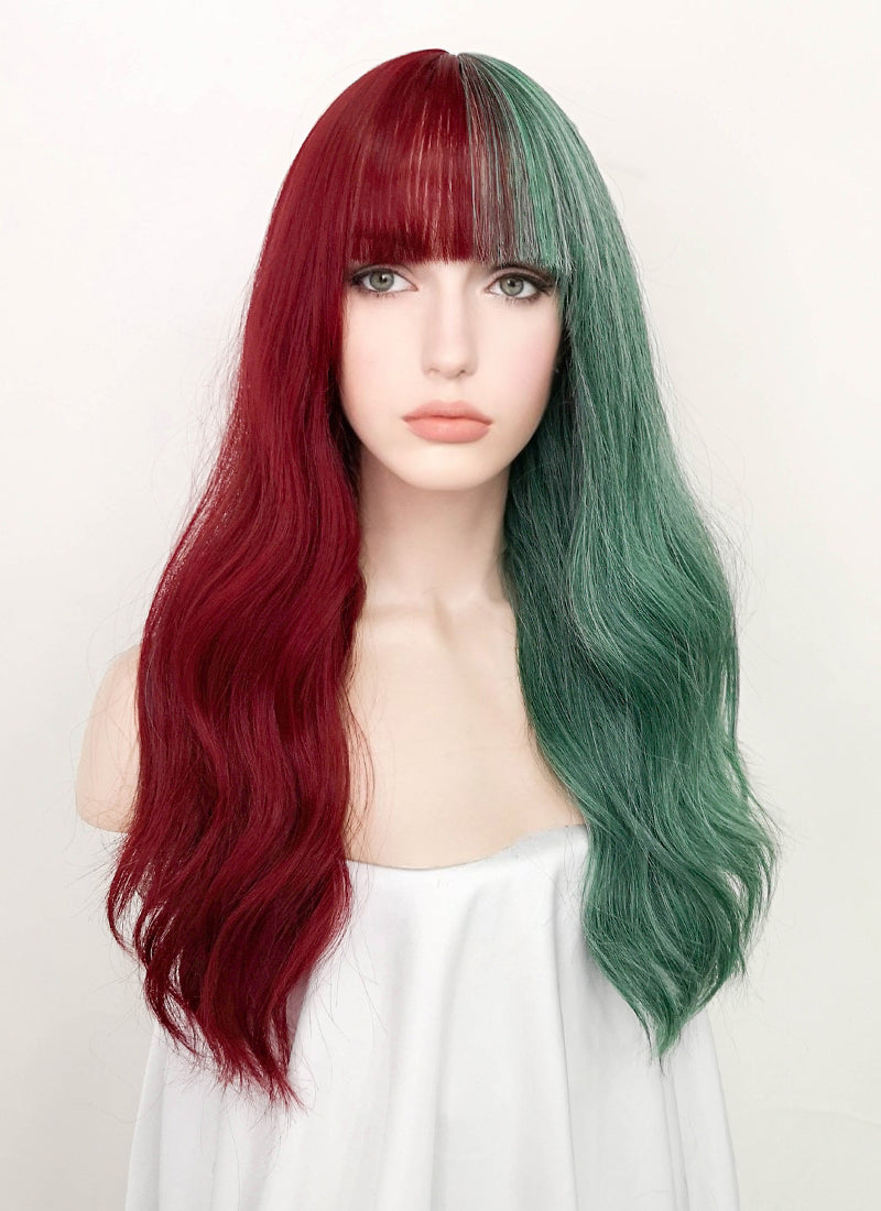 Red and shop green wig