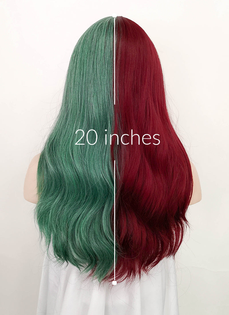 Red and on sale green wig