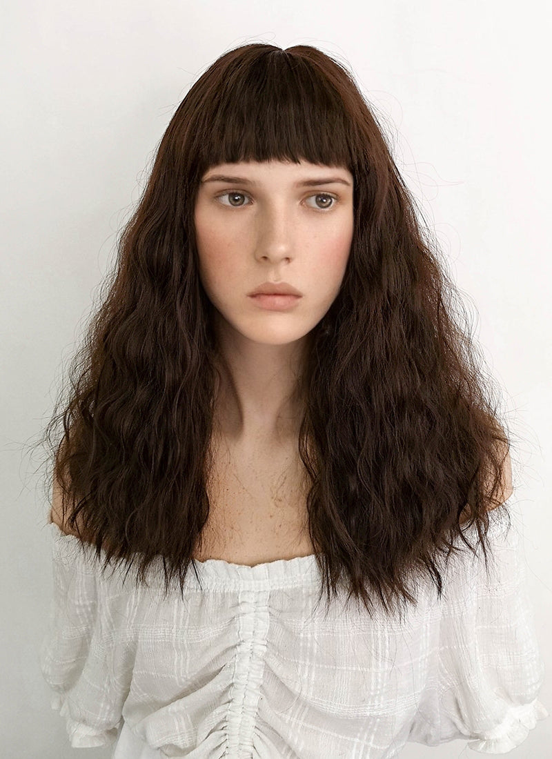 Stranger Things Eleven Brunette Synthetic Wig WigIsFashion Wig