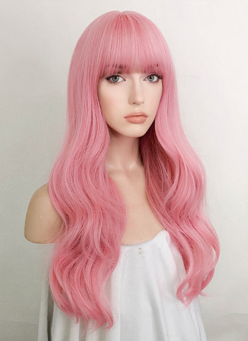 Pastel Pink Synthetic Hair Wig WigIsFashion Wig Is Fashion