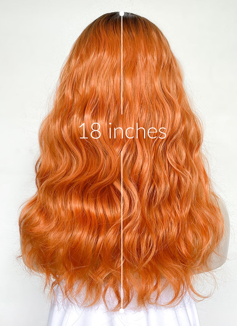 Dark orange outlet wig