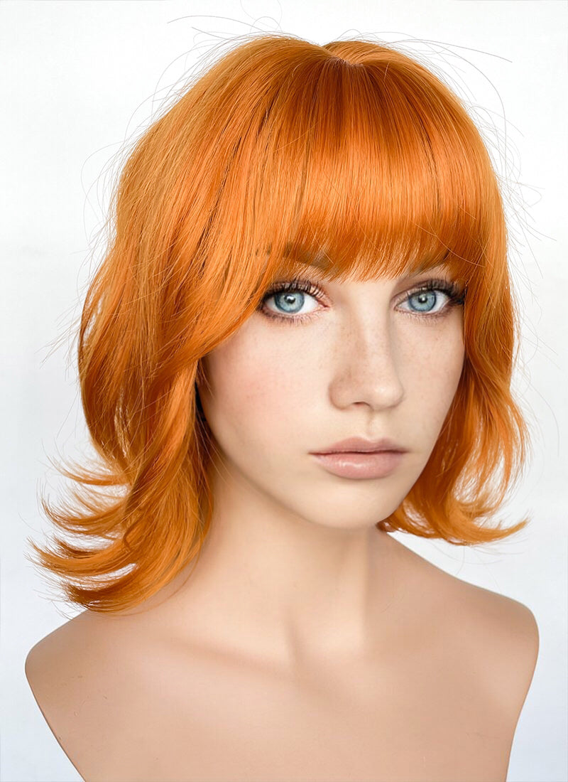 One Piece Nami Orange Wavy Synthetic Hair Wig WigIsFashion