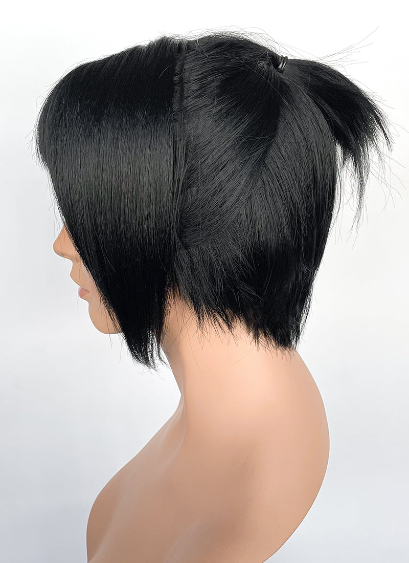 Baldur s Gate 3 Shadowheart Black Straight Synthetic Hair Wig With Ponytail Extension TB1662