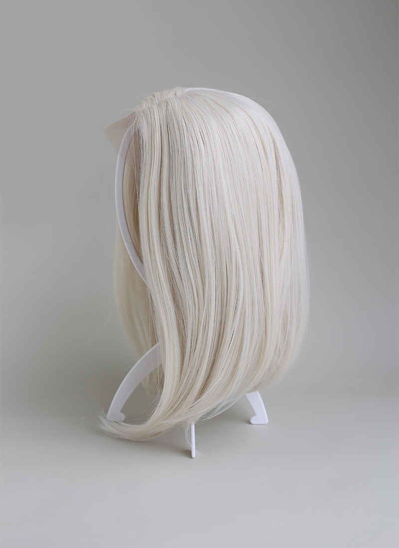 Collapsible White Plastic Wig Stand Wig Is Fashion